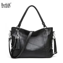 BRIGGS Brand Genuine Leather Women Bag Casual Tote Handbag Solid Cowhide Leather Shoulder Bag Large Capacity Women Bag BRIGGS Brand Genuine Leather Women Bag Casual Tote Handbag Solid Cowhide Leather Shoulder Bag Large Capacity Women Bag