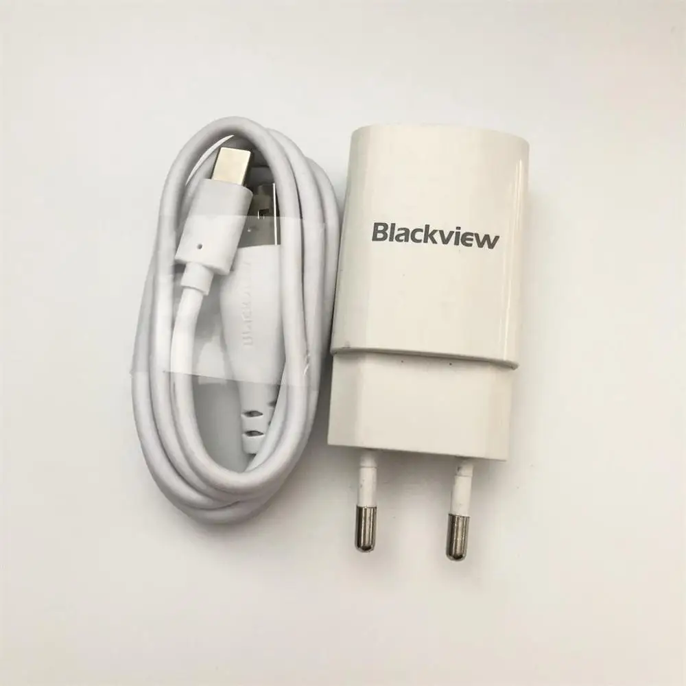 Blackview BV8000 Новое дорожное зарядное устройство+ usb type-C кабель для Blackview BV8000 Pro MTK6757 Восьмиядерный 5," - Тип штекера: Charger  And Cable