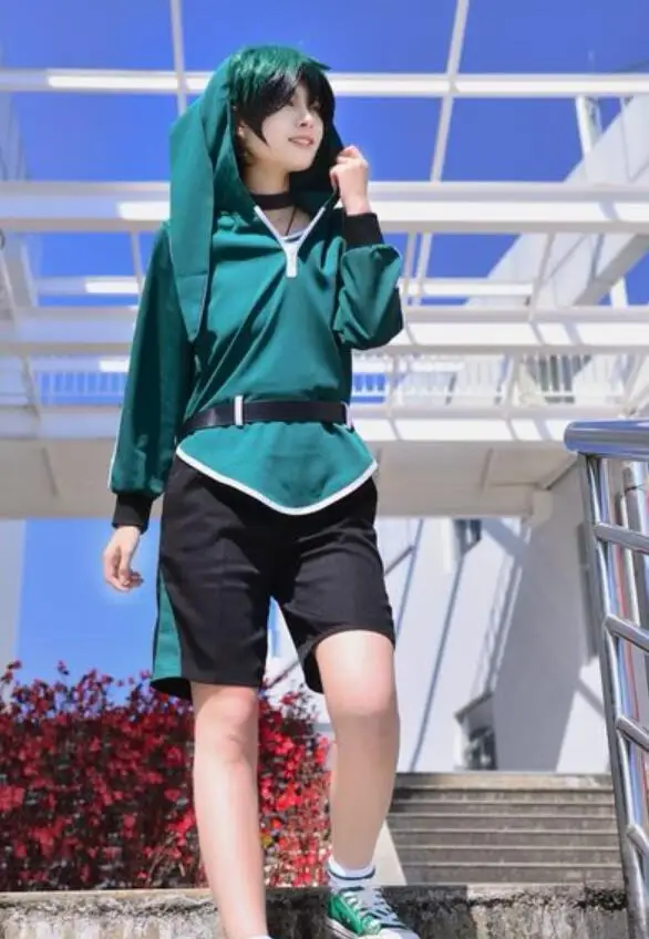 

My Hero Academia Boku no Hero Akademia Izuku Midoriya Cosplay Costume party mens uniform rabbit halloween costume