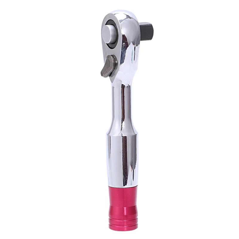 Мини 1/4 дюймов 85 мм динамометрический ключ набор ремонтный инструмент для автомобиля велосипеда Набор торцевых гаечных ключей - Цвет: Silver