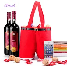 1pc New Style 2016 Fashion Merry Christmas Gift Treat Candy Bag Santa Claus font b Suspender