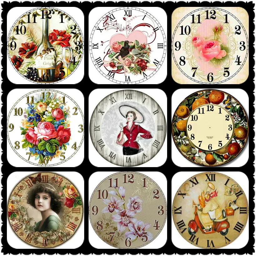 

New style 5d diamond painting clock flowers full square diamond diamond mosaic kit 3d round wall clock diamond embroidery