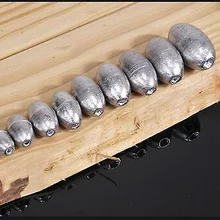 Новые рыболовные снасти 50 шт. оливковая форма грузила чистый свинец изготовление рыболовные грузила спорт и на открытом воздухе поставки FH99