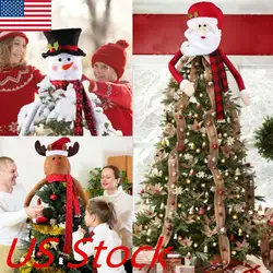 Santa снеговики, елки фигурки жениха и невесты; украшение праздника украшение елки фестиваль рождественские снеговики, елки крышка фигурки