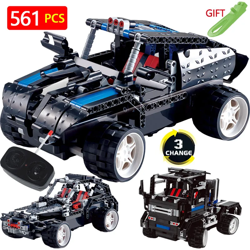 

Technic Transformtion Variable LegoINGlys Vehicle Truck Offroad Radio Remote Control Machine Car Blocks DIY Toys For Children