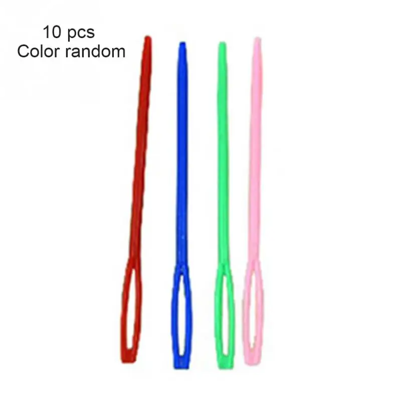 Colorful Hand Sewing Stitch Craft Darning Yarn Tapestry Plastic Multicolor cross stitch Sewing Needles 7/9.2/15cm