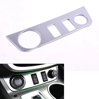 

YAQUICKA Car Central Console Cigarette Lighter Panel Frame Cover Trim Sticker For Nissan Murano 2015 Car-covers Accessory