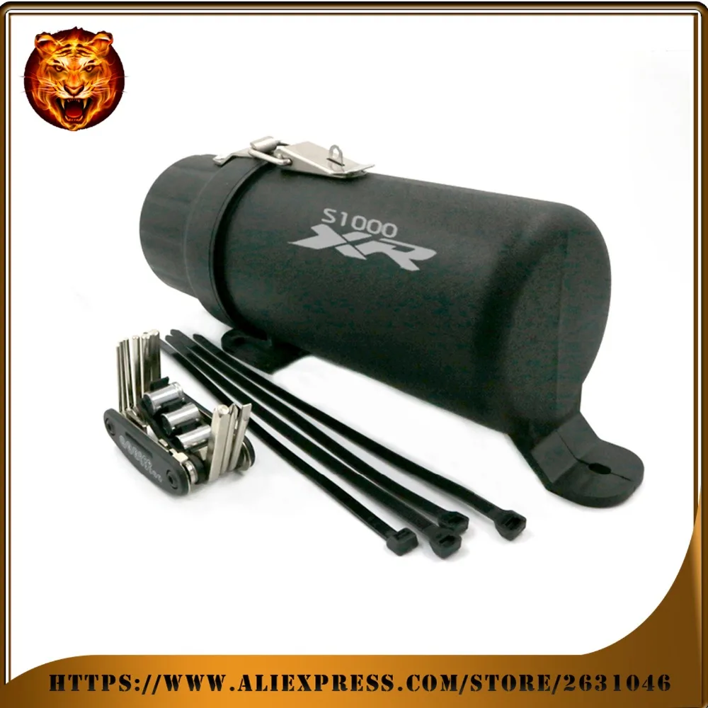 

Motorcycle Storage Box with Anti-theft Lock 6 in 1 tool 2018 For BMW S1000XR Universal Off-Road Waterproof Tube Gloves Tools 17