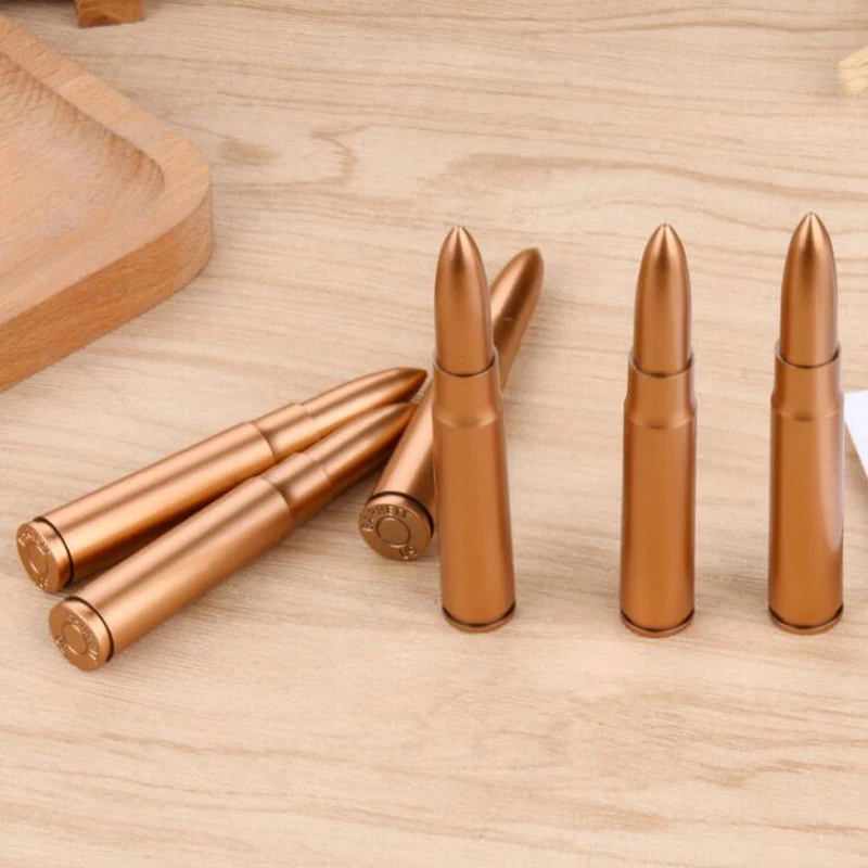 

Creative novel simulation rifle bullet blue ballpoint pen Child gift cartoon bullet weapon writing pen Office school Supplies