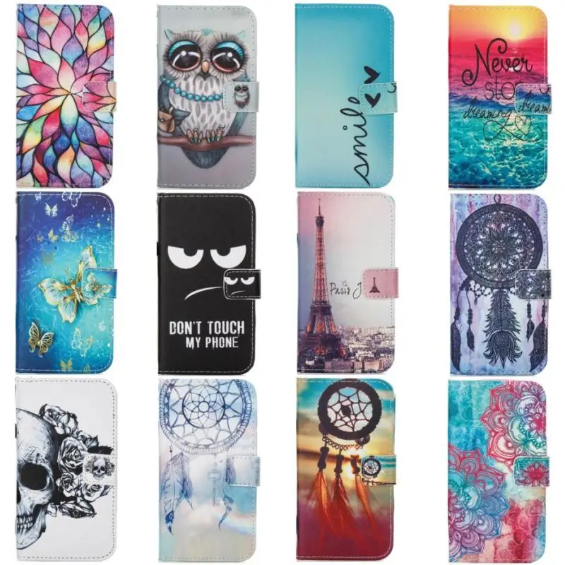 

Patterned PU Leather Flip Cover Wallet Case for Samsung Galaxy J3 J5 Pro J7 Prime A3 2016 A5 2017 Case Stand Card Slot Capa P03Z