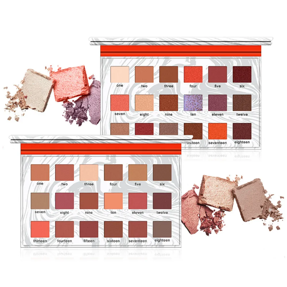 

Top Quality 18 Color Waterproof Brush Eye Shadow Plate Powder Matt Eyeshadow Cosmetic Longlasting Makeup Gift Dropshipping