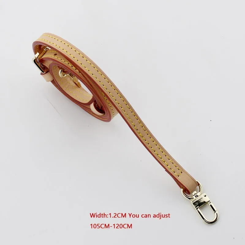 Yellow1.2CM Gold L сумка на ремне из натуральной кожи, регулируемый V сумка, аксессуары, брендовая сумка-мешок, сумка на плечо, портативная Диагональная Сумка, ремень - Цвет: Yellow1.2CM Gold