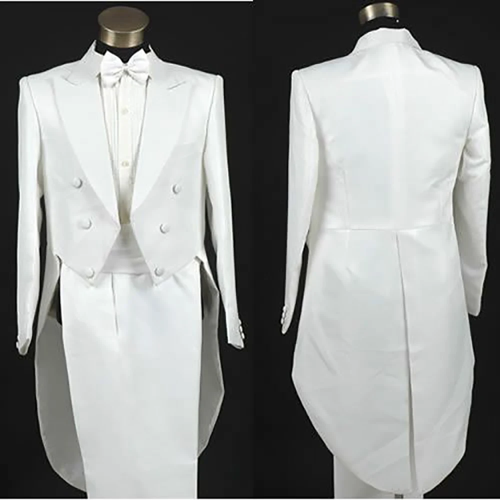 Custom Made Bianco Da Sposa Frac Maschile, Frac Smoking SU MISURA lunga  coda Smoking Frac Giacca, SU MISURA Sposo Smoking Per Gli Uomini|tuxedo  blazer|tuxedo shoestuxedo fashion - AliExpress