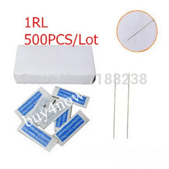 

500PCS/Box Sterilized Permanent Makeup Needles for Eyebrow Tattoo professional Tattoo Needles 1RL Free Shipping