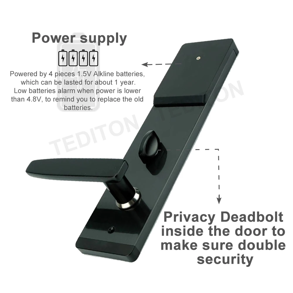 Электронный дверной замок TTlock WIFI смарт с сенсорным экраном цифровая клавиатура