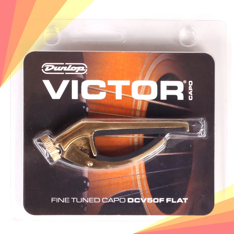 Dunlop DCV 50F Victor Bronze Flat Capo Capodaster for Flat Radius