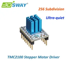 3 dsway 3D-принтеры Запчасти МКС TMC2100 V1.2 StepStick Шаговый двигатель модуль драйвера с радиатором ультра-тихий отличную производительность