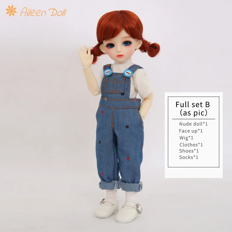 BJD SD Aileen куклы Uri 1/6 тело смолы для мальчиков и девочек высокое качество игрушки подарок на Рождество или день рождения - Цвет: Fullset B in NS