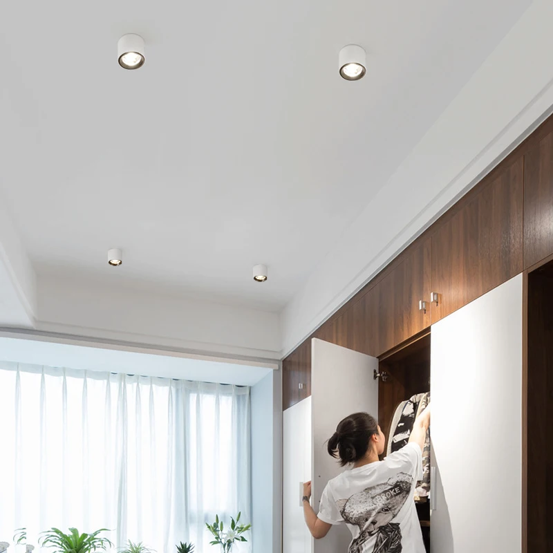 2 шт. Dimmable/N Mini 5 Вт Светодиодный светильник для потолка cob светильники лампа для книжного шкафа круг/квадратное освещение