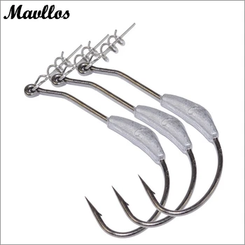 

Mavllos 5PCS/lots Barbed Fishing Hooks 2g 2.5g 3g Lead Single Crank Hook Soft Bait Fishing Hook