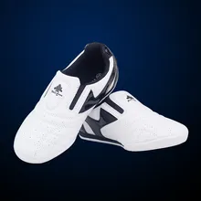 Pinetree White strip breathable Taekwondo Shoes Martial Arts Sneaker kids sport shoes Professional Training Competition shoes