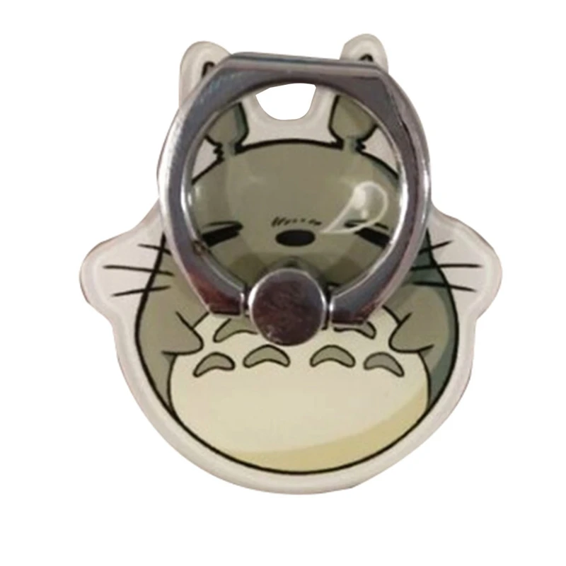 Totoro Design Phone Holders 360 Degree Plastic Finger Ring Mobile Phone Smartphone Stand Holder For iPhone Samsung Xiaomi