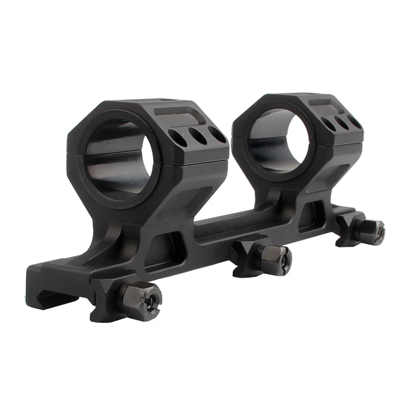 Bumlon Rifle Optical Scope 3 Screws Rings Mount 25mm 30mm with Bubble Level Black Tan RL2-0031-04
