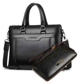 

Men's Large Fashion Casual Boys Handbags Capacity PU Leather Business Simple Style Crossbody Bag Shoulder Messenger Bags