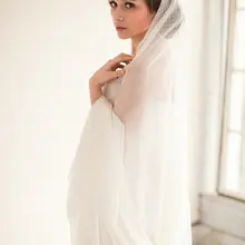 Крышка лица короткие завеса 1.5 X 1.5 м простой мягкий точки тюль ткани свадебные румяна сетки парики фата LD1632