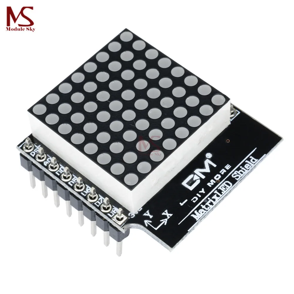 

Matrix LED Shield V1.0.0 For Wemos D1 Mini Digital Signal Output Module 8 X 8 8x8 Dot Board With Pins