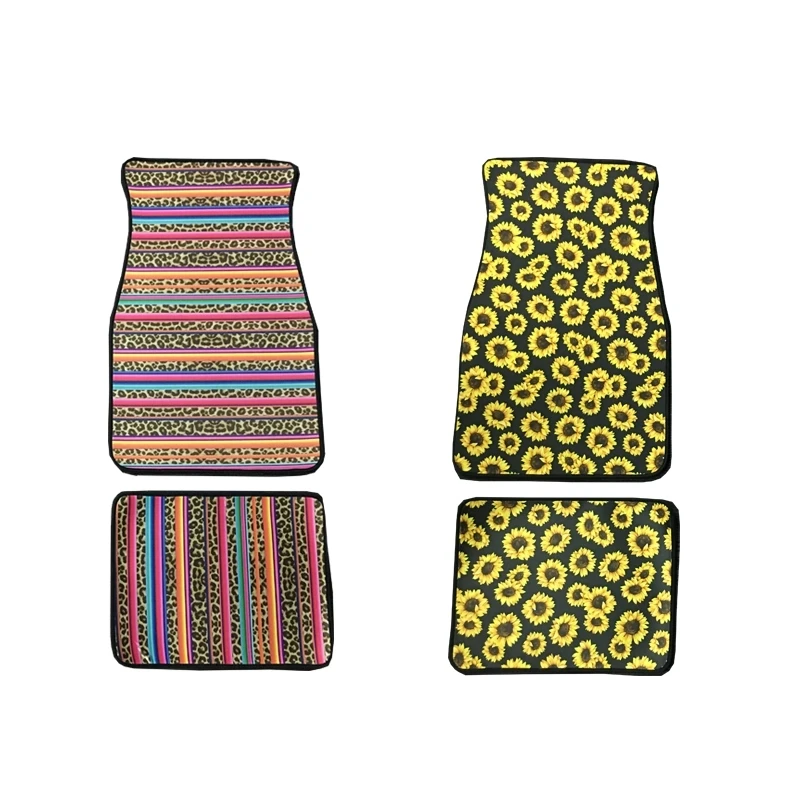 10 шт ПОДСОЛНУХ неопреновый полосатый автомобильный коврик Леопардовый