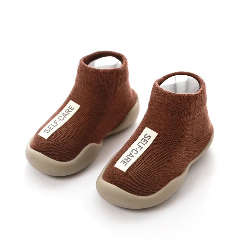 Г. Детские носки с резиновой подошвой, детская обувь с буквенным принтом носки для младенцев Детские Нескользящие кожаные детские носки для пола