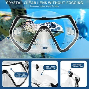 

Children Diving Mask Breathing Tube Kit Full Dry Snorkels Set Snorkeling Sportswear Accessories Anti-fog Eyewear