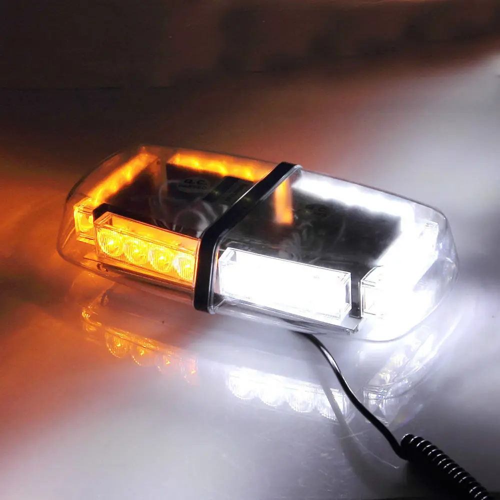 Cyan Soil Bay 24 Led 30000h Emergency Warning Mini Strobe Light Bar Cyan Soil Bay 24 Led 30000h Emergency Warning Mini Strobe Light Bar Magnetic Base Amber White