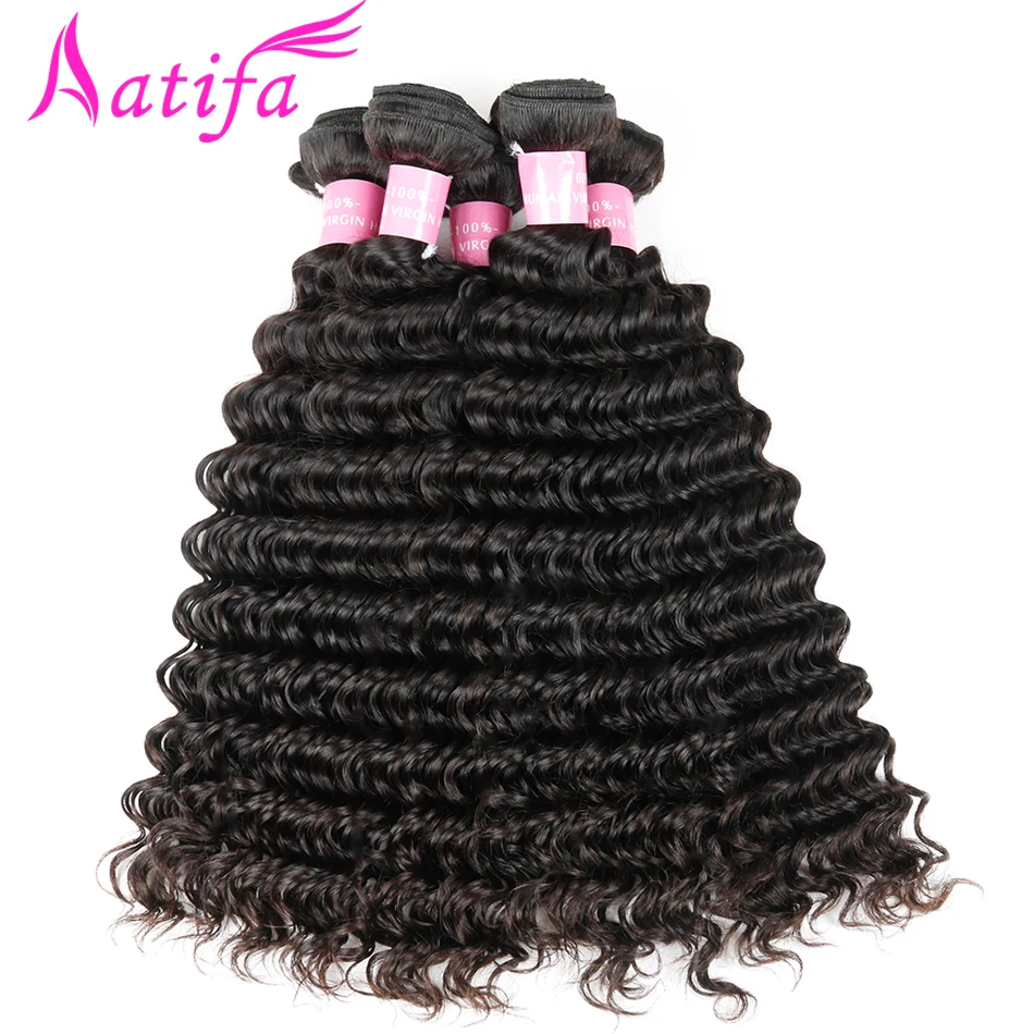 Malaysian Deep Wave Hair 1/3/4 pcs Human Hair Weave Bundles Natural Color Remy Hair Bundles Aatifa 10-28 inch Free Shipping Malaysian Deep Wave Hair 1/3/4 pcs Human Hair Weave Bundles Natural Color Remy Hair Bundles Aatifa 10-28 inch Free Shipping