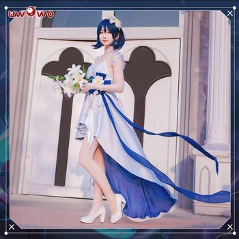 

UWOWO Game Cosplay Costume Honkai Impact 3 Seele Vollerei Skin White Dress Anniversary Prom Dress Sexy Elegant Cosplay Costume
