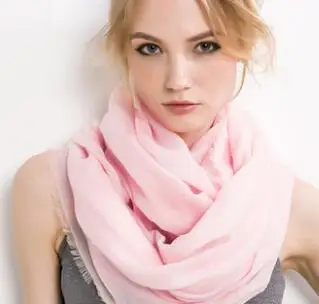 pink Твердые любовь модный шерстяной шарф шаль и чисто женский тонкий срез весной и осень-зима универсальная Корейская шарф - Цвет: pink