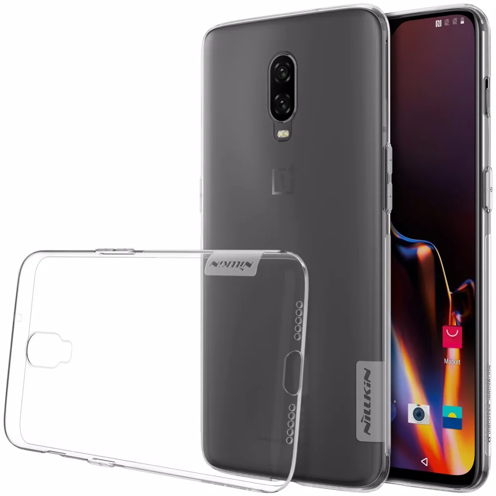 

For OnePlus 6t Case Original NILLKIN Nature TPU Ultra Thin Soft Transparent Silicon Case Clear Back cover For Oneplus 6t