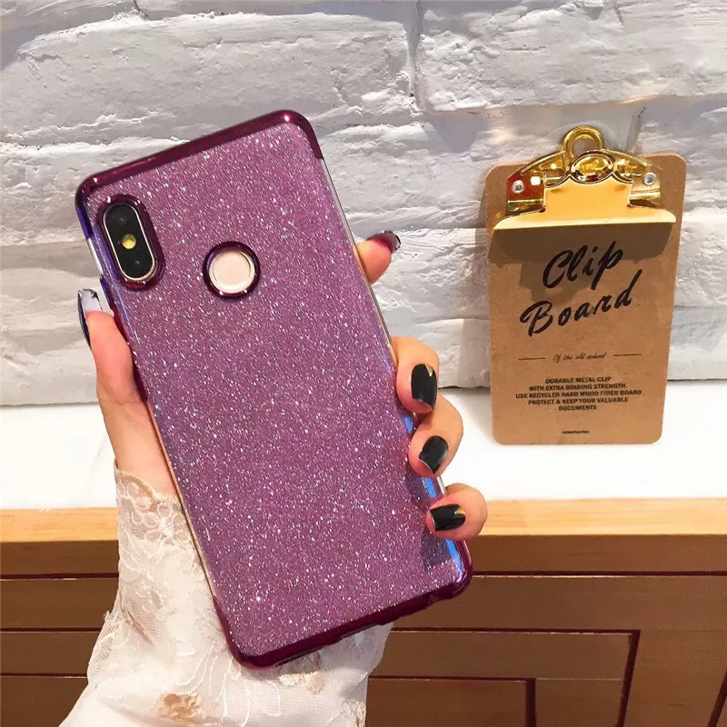 Luxury Soft TPU Plating Gradient Silicone Case for Xiaomi Redmi 5 Plus 6A 5A 6 pro For Redmi Note 4 4X Mi A1 A2 Mi8 Phone Cases