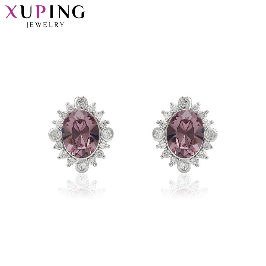

Xuping Luxury Jewelry Studs Earrings Popular Style Crystals from Swarovski Vintage Women Thanksgiving Gifts S144.1--93831