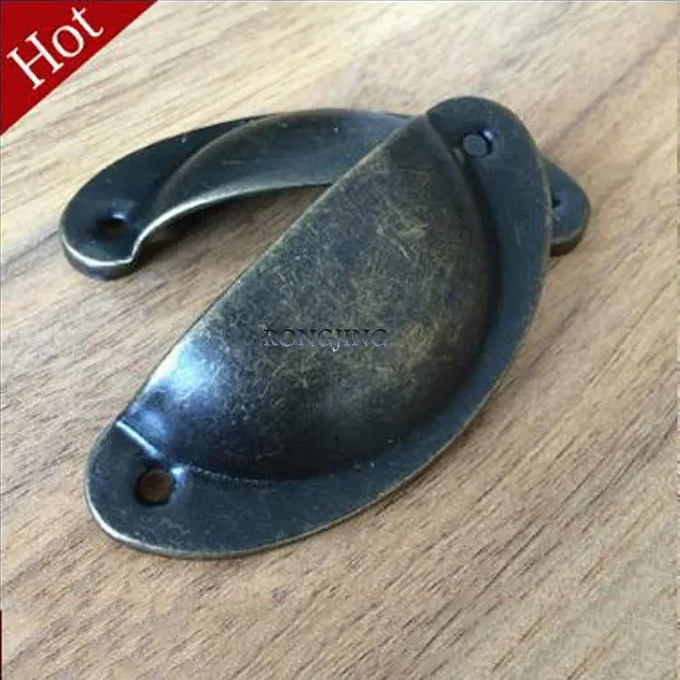 New Shell Handles Bronze Drawer Handle Furniture Knobs