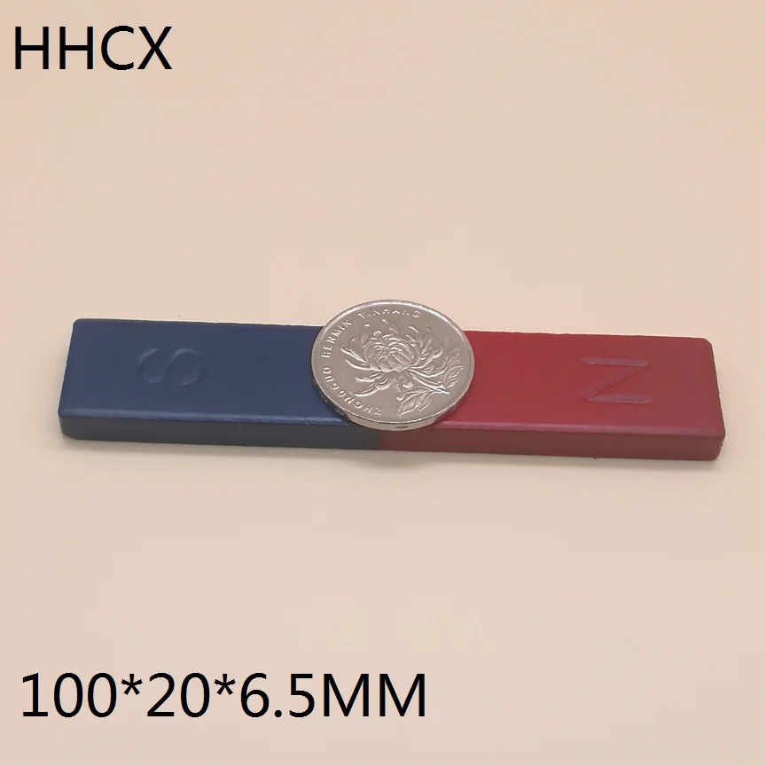 

10pcs/lot Y10 Teaching tool magnet N S 100*20*6.5 mm Bar type magnet 100mm x 20mm x 6.5mm