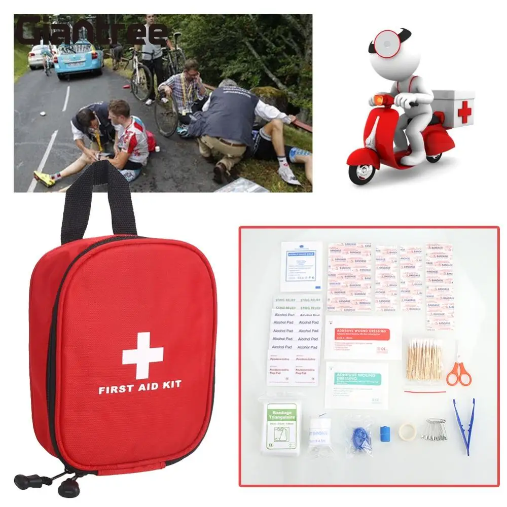 Giantree portable 130 unids/set Primeros Auxilios Médicos bolsa de emergencia ligero camping senderismo Pack tratamiento