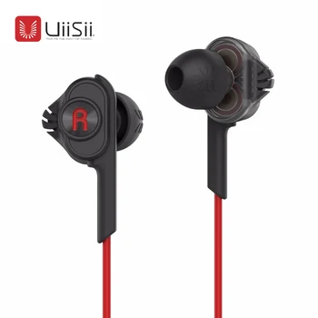 

UiiSii T6 HIFI Deep Bass Earphone Dual Driver Noise-isolating professional Earphones With Microphone Mic earbuds for smartphone