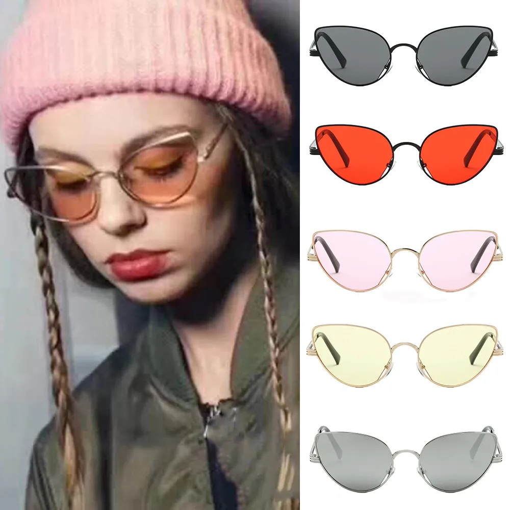 Feitong, цветные контактные линзы, lunette de soleil femme, кошачий глаз, женские солнцезащитные очки большого размера, женские солнцезащитные очки