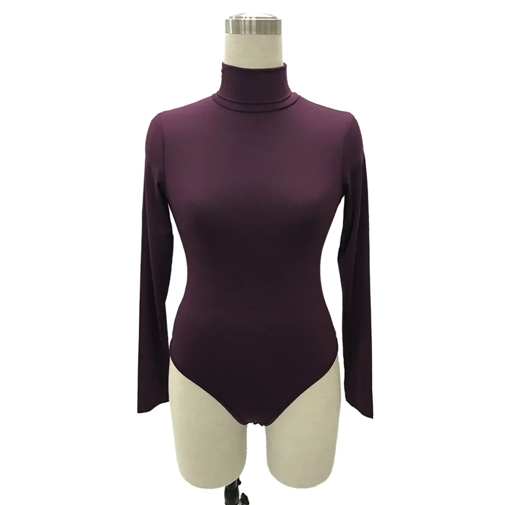 Turtle Neck Bodycon Bodysuit for Women 31 19274-2
