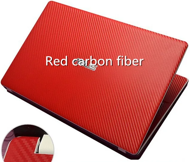 Ноутбука углеродного волокна виниловые наклейки на кожу чехол для LENOVO THINKPAD Edge E440 E431 14" - Цвет: Red Carbon fiber