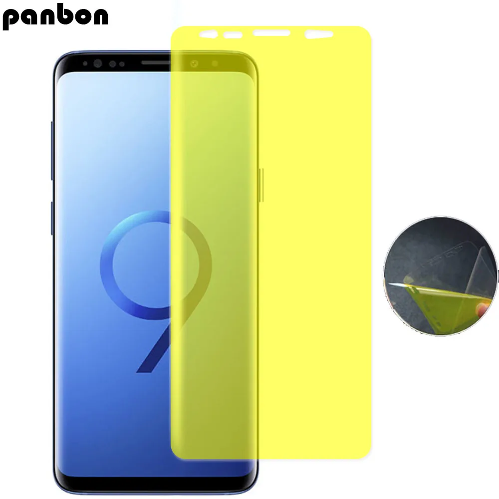 

For Samsung galaxy S9 S9 S7 S6 edge Plus Note 8 9 5 Clear Transparent TPU Soft Case+Full Coverage Hydrogel nano Film