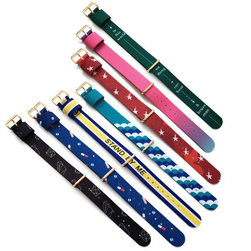 

eway 18mm 20mm men women Nylon dw Wrist Watch Band Watchband Rose Gold Clasp Buckle For daniel wellington Strap 40mm 36mm