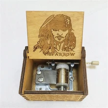 Новинка года Горячие Джек Воробей Игра престолов Филармония город простой первичный Деревянный музыкальная шкатулка Рождество взрослы